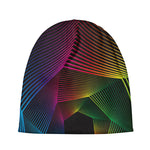 Colorful EDM Geometric Print Beanie