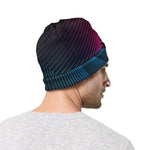 Colorful EDM Geometric Print Beanie