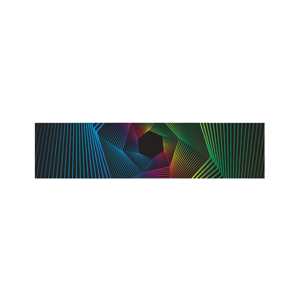 Colorful EDM Geometric Print Bed Runner
