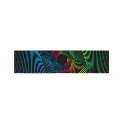 Colorful EDM Geometric Print Bed Runner
