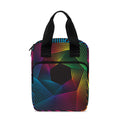 Colorful EDM Geometric Print Bible Tote Bag