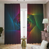 Colorful EDM Geometric Print Blackout Pencil Pleat Curtains