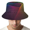 Colorful EDM Geometric Print Bucket Hat