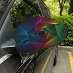 Colorful EDM Geometric Print Car Side Mirror Covers