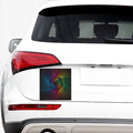 Colorful EDM Geometric Print Car Sticker