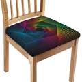 Colorful EDM Geometric Print Chair Cushion Cover
