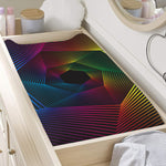 Colorful EDM Geometric Print Changing Pad Cover