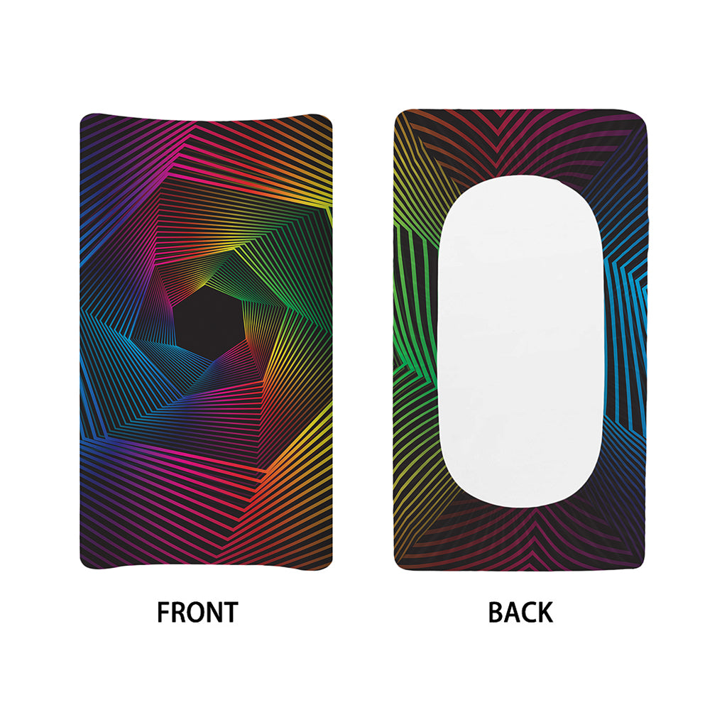 Colorful EDM Geometric Print Changing Pad Cover