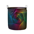 Colorful EDM Geometric Print Collapsible Laundry Basket