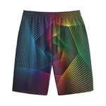 Colorful EDM Geometric Print Cotton Shorts