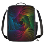 Colorful EDM Geometric Print Crossbody Lunch Bag