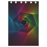 Colorful EDM Geometric Print Curtain