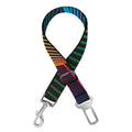 Colorful EDM Geometric Print Dog Seat Belt