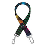 Colorful EDM Geometric Print Dog Seat Belt
