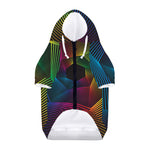 Colorful EDM Geometric Print Dog Zip Up Hoodie