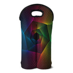 Colorful EDM Geometric Print Double Neoprene Wine Tote