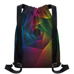 Colorful EDM Geometric Print Drawstring Backpack