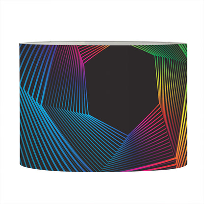 Colorful EDM Geometric Print Drum Lamp Shade