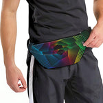 Colorful EDM Geometric Print Fanny Pack