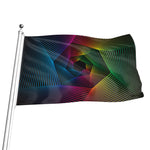 Colorful EDM Geometric Print Flag