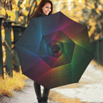 Colorful EDM Geometric Print Foldable Umbrella
