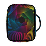 Colorful EDM Geometric Print Front Pocket Bible Bag