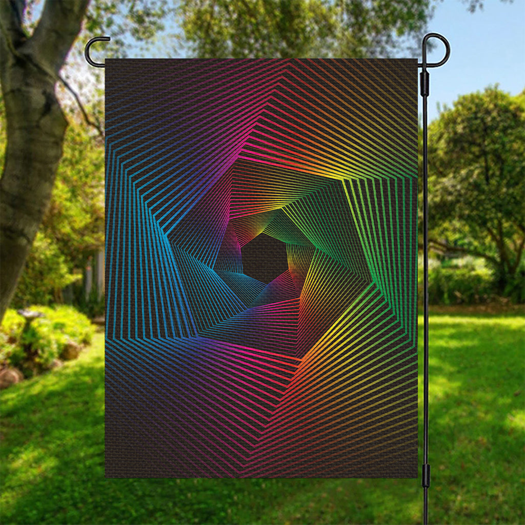 Colorful EDM Geometric Print Garden Flag