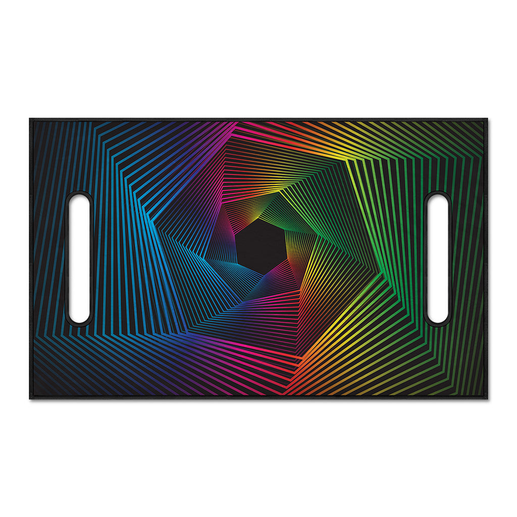 Colorful EDM Geometric Print Golf Cart Seat Cover