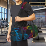 Colorful EDM Geometric Print Gym Bag