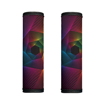 Colorful EDM Geometric Print Handle Covers