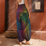 Colorful EDM Geometric Print Harem Pants