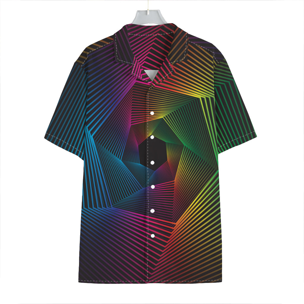 Colorful EDM Geometric Print Hawaiian Shirt