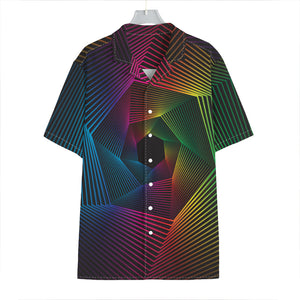 Colorful EDM Geometric Print Hawaiian Shirt