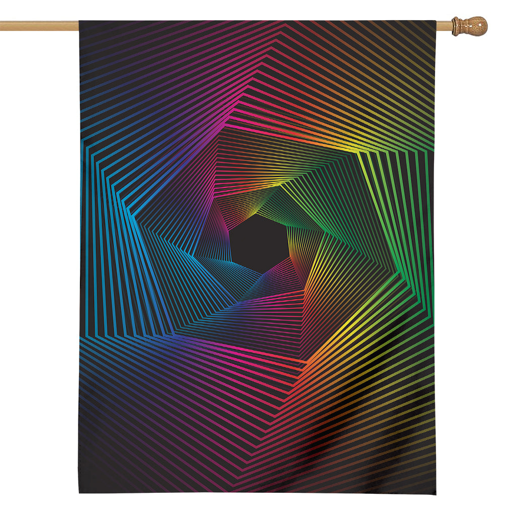 Colorful EDM Geometric Print House Flag