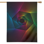 Colorful EDM Geometric Print House Flag