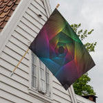 Colorful EDM Geometric Print House Flag