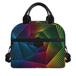 Colorful EDM Geometric Print Insulated Lunch Bag