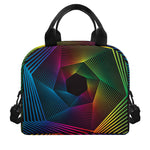 Colorful EDM Geometric Print Insulated Lunch Bag