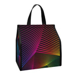 Colorful EDM Geometric Print Insulated Lunch Tote