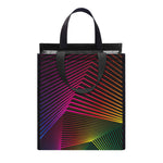 Colorful EDM Geometric Print Insulated Lunch Tote