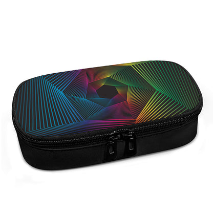 Colorful EDM Geometric Print Insulin Cooler Travel Case
