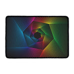Colorful EDM Geometric Print Kitchen Mat