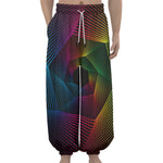 Colorful EDM Geometric Print Lantern Pants