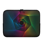 Colorful EDM Geometric Print Laptop Sleeve