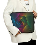 Colorful EDM Geometric Print Laptop Sleeve