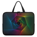 Colorful EDM Geometric Print Laptop Sleeve With Handle
