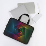 Colorful EDM Geometric Print Laptop Sleeve With Handle