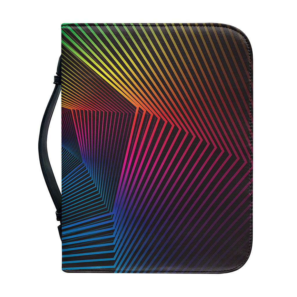 Colorful EDM Geometric Print Leather Bible Cover