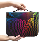 Colorful EDM Geometric Print Leather Bible Cover