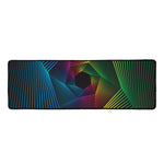 Colorful EDM Geometric Print Long Kitchen Mat